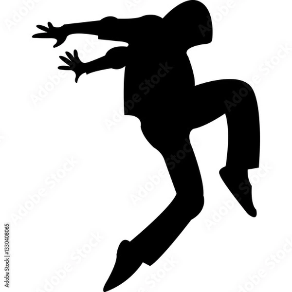 Obraz Break Dance Silhouette Icon