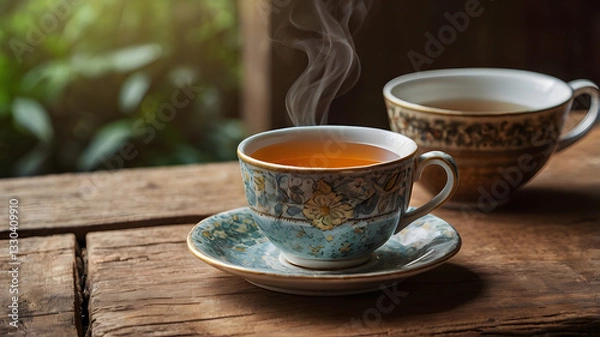 Fototapeta cup of tea, ai generated