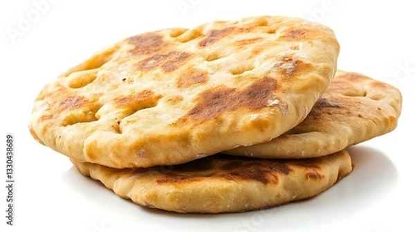 Fototapeta Navajo fried bread isolated on white background