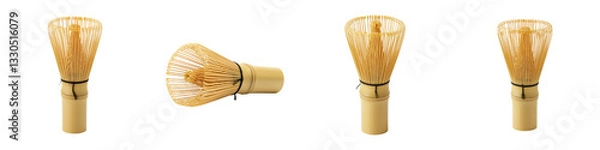 Obraz Bamboo Matcha Whisk (Chasen), Cut Out Set
