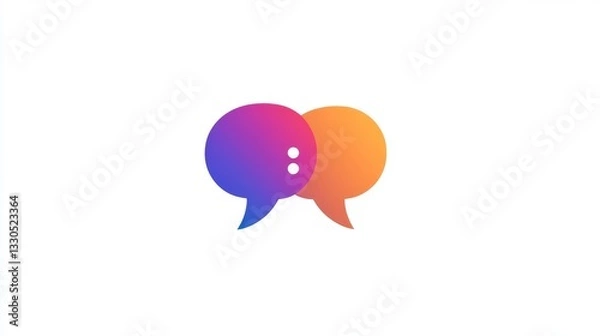 Fototapeta A minimalist vector icon depicting a comment column with vibrant red, green, yellow, and blue colors, ideal for interactive online platforms and forums.

