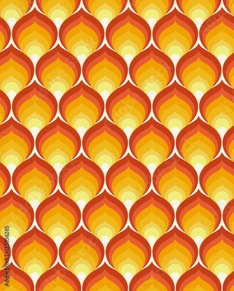 Fototapeta seamless retro pattern