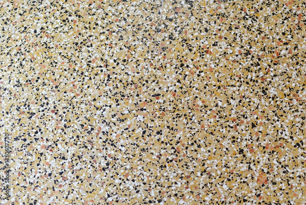 Fototapeta Antique marble floor with beige, brown, red, black and white irregular pattern, abstract textured background image