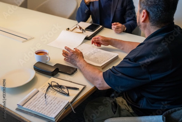 Obraz man working on a project