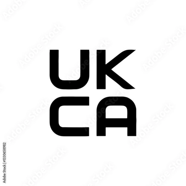 Obraz UKCA mark Logo Vector