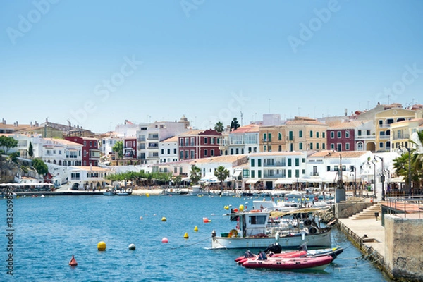 Fototapeta Es Castell, Mahon, Minorka
Port Moll des Cales Fonts na Balearach Minorka