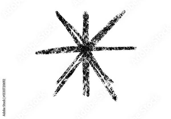 Obraz Star doodle sparkles sparkling sketch