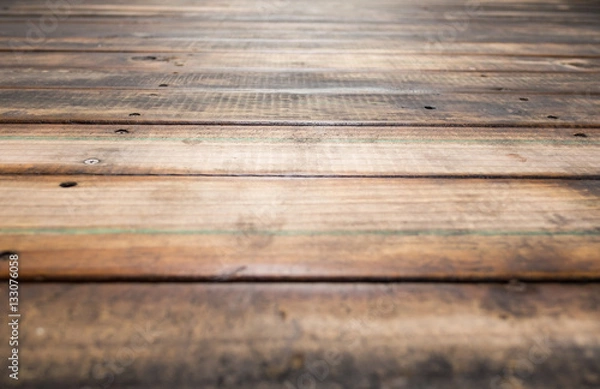 Obraz Old wood Floor Texture Pattern. Selectiv focus.