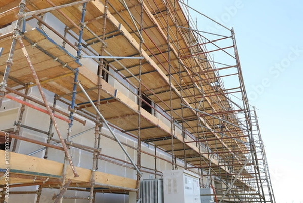 Obraz construction site with crane