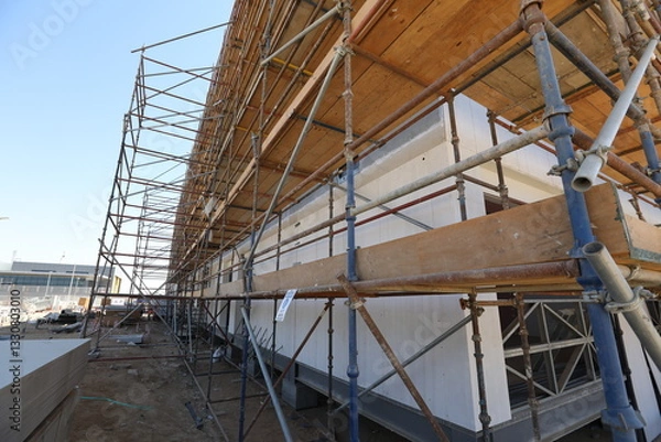 Obraz construction site with crane