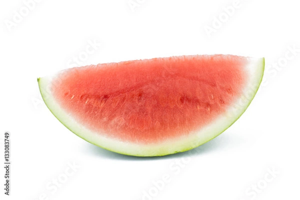 Obraz Slice of watermelon no seed on white background