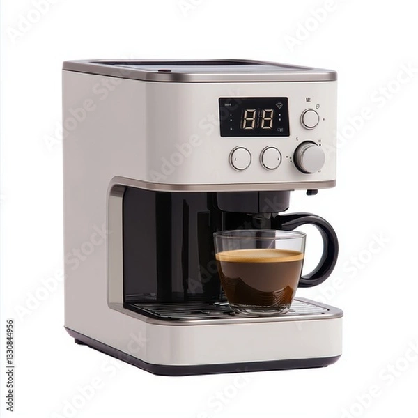 Fototapeta Modern Coffee Maker with Programmable Features for Fresh Brews