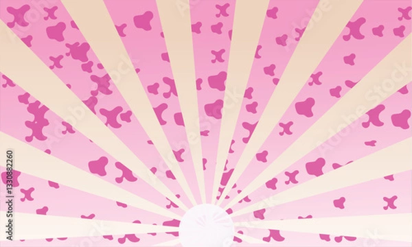 Fototapeta Concentrated lines background design, effect lines background design, cherry blossoms background design, sparkling background design, sunburst background design, 