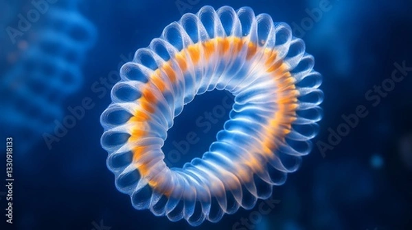 Fototapeta Symmetrical oceanic spiral pattern design for creative art and decoration