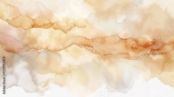 Obraz Watercolor_Clouds_Colorful_Abstract_background