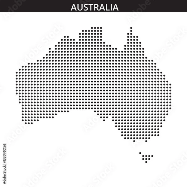 Obraz Australia map in dots
