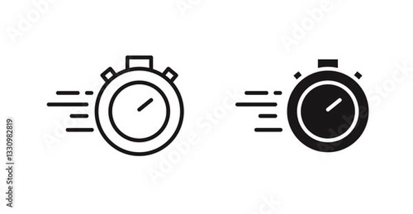 Fototapeta Express icon outlined icon vector collection.