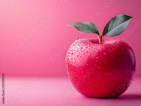 Obraz Pink Apple Still Life Illustration