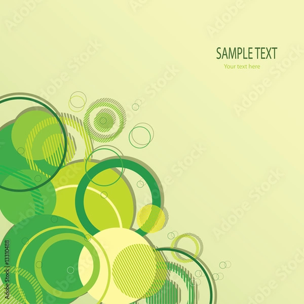 Fototapeta Stylish green banner. Vector illustration