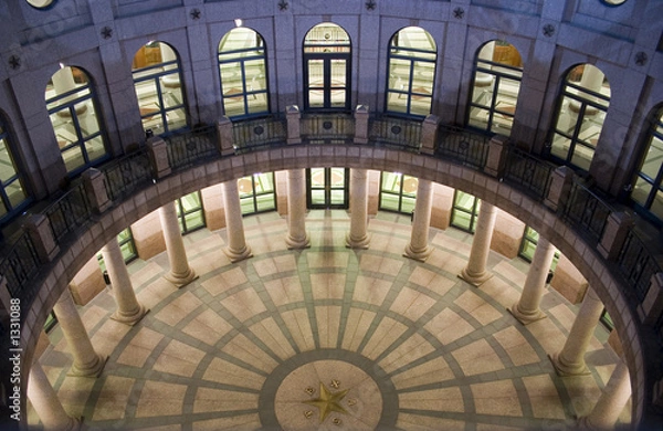 Obraz Budynek stolicy stanu w nocy w centrum Austin w Teksasie