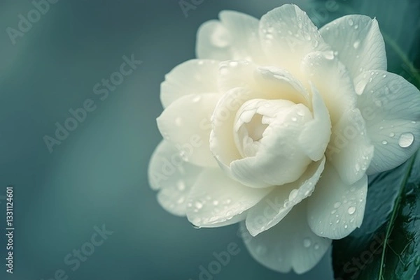 Obraz A cluster of purple orchids with vibrant colors and elegant, curved petals. 