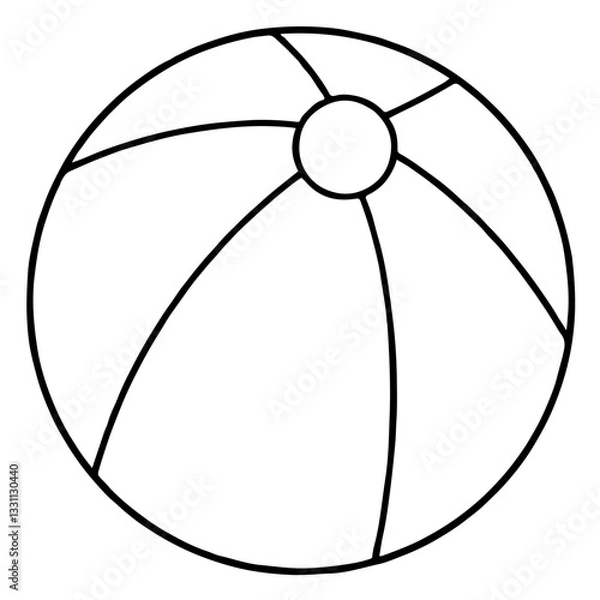 Obraz white ball on a white background