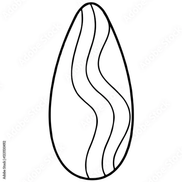 Obraz Surfboard cartoon coloring 