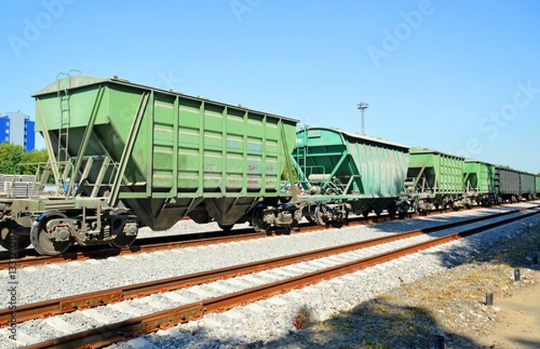 Obraz Грузовые железнодорожные вагоны-хопперы