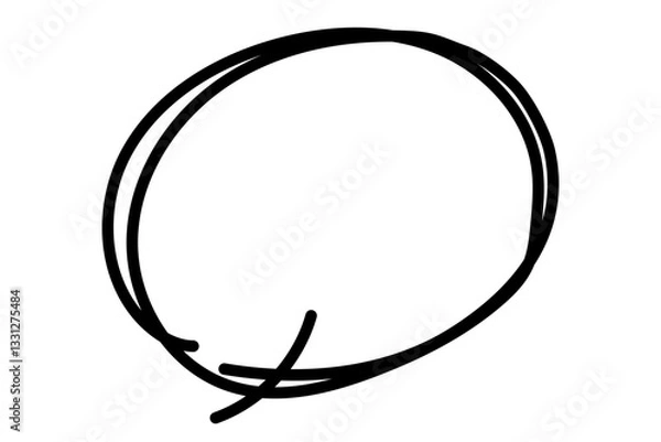 Fototapeta 手書き風の吹き出しフレーム03