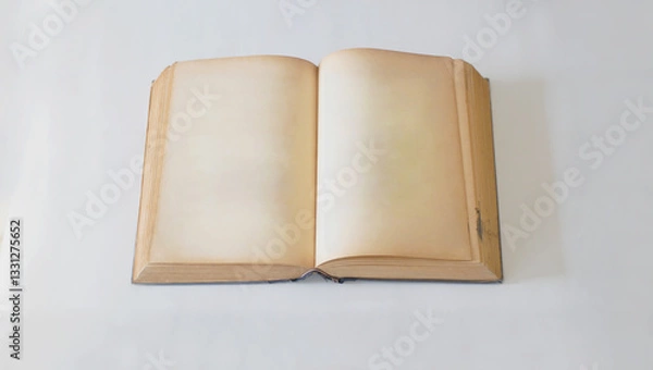 Obraz open old book with blank pages