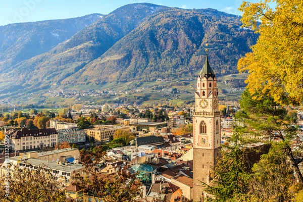 Obraz SÜDTIROL Meran von oben