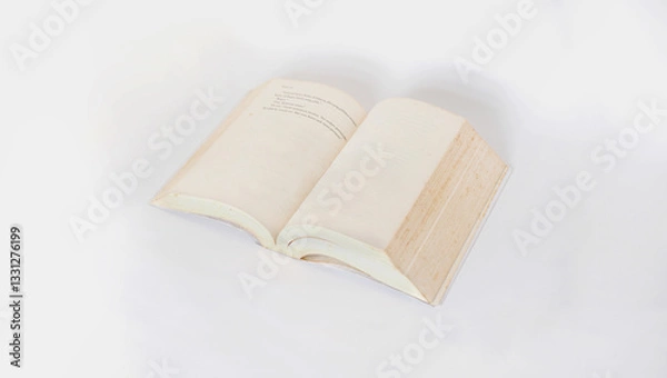 Obraz book with white background