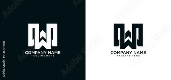 Obraz Vector Logo Letter W