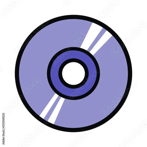 Obraz Illustration of a CD Disc design