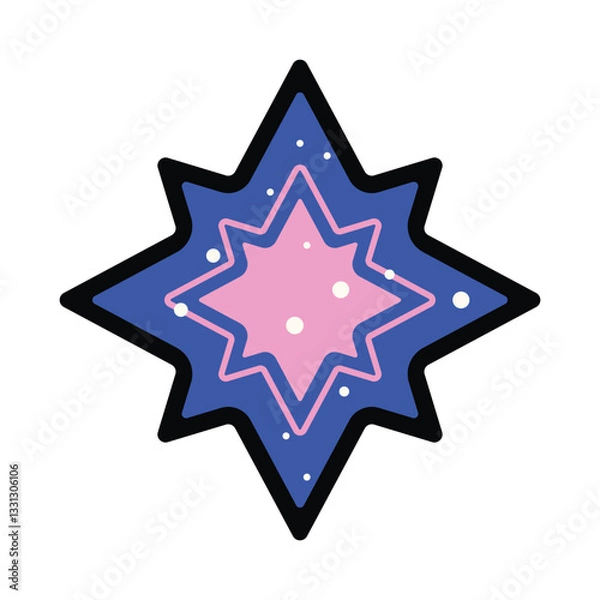 Obraz Colorful Star design Illustration