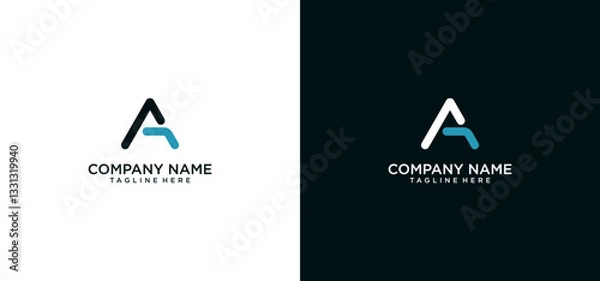 Obraz initial Letter A logo Icon  Initial Logo Template