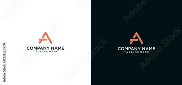 Obraz  initial Letter A logo Icon  Initial Logo Template