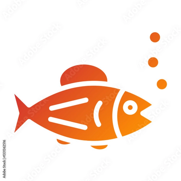 Obraz Salmon Vector Design Icon Style