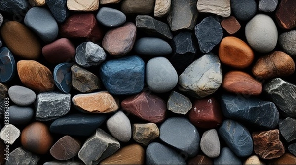 Fototapeta Bright and Multicolored Gemstone with Smooth Texture