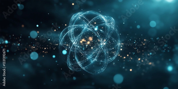 Fototapeta Abstract visualization of quantum states