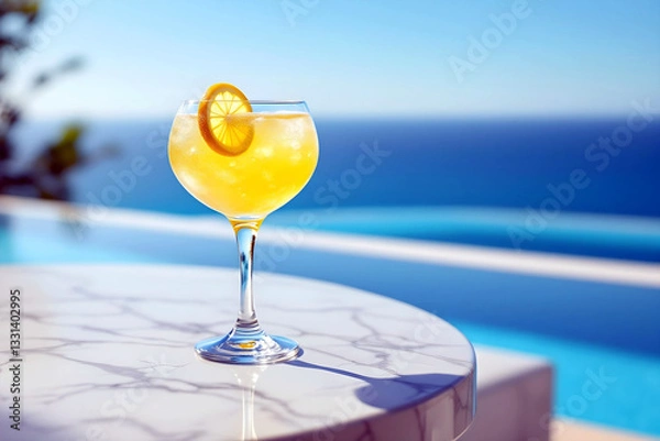 Obraz Cocktail exotique en bord de piscine