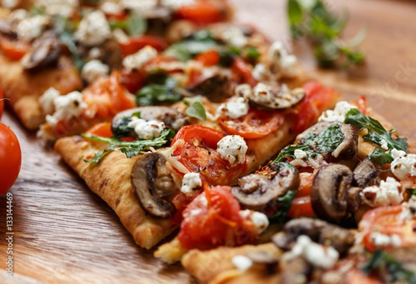 Fototapeta flatbread pizza