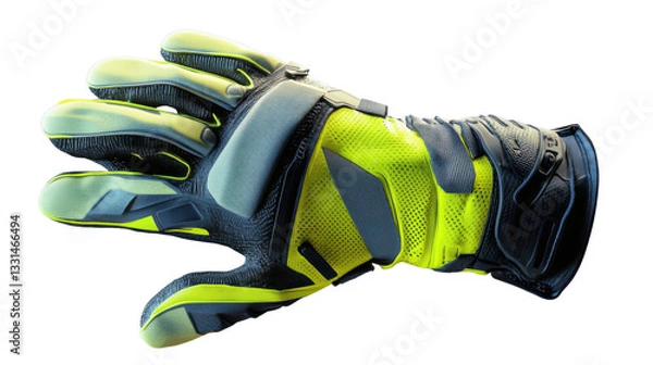 Fototapeta Protective glove offering safety and flexibility on transparent background