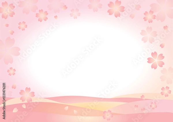 Fototapeta 春の背景,桜の模様