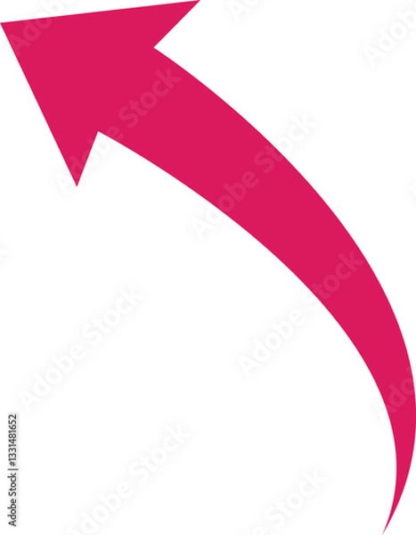 Obraz Red Arrow Icon Vector Illustration Design