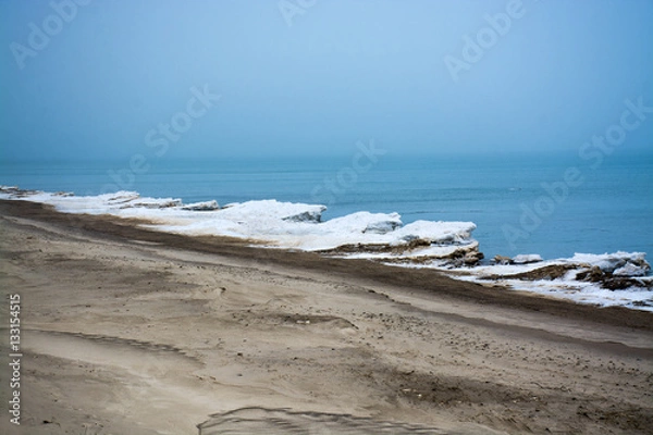 Obraz icy seashore