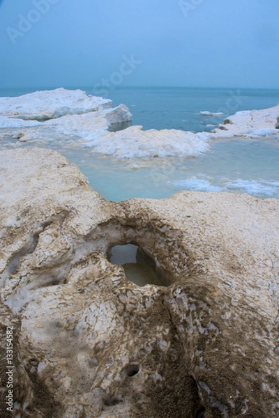 Obraz frozen seashore