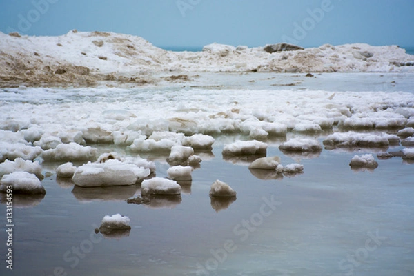 Obraz winter icy lake 