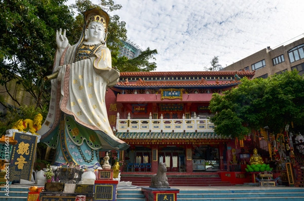 Obraz The Guan Yin statue at Repulse Bay, Hong Kong