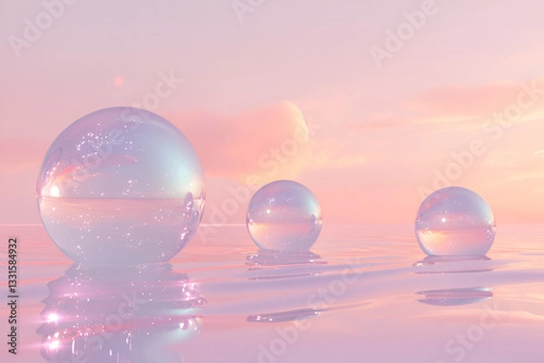 Obraz abstract background with bubbles